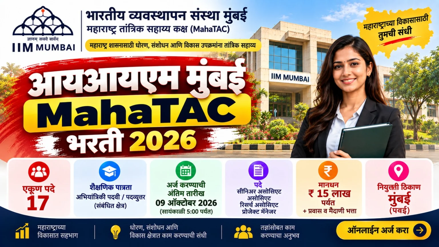 IIM Mumbai MahaTAC Recruitment 2026